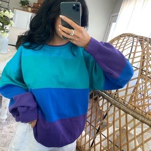 Vintage 1990’s Striped retro Crewneck size L